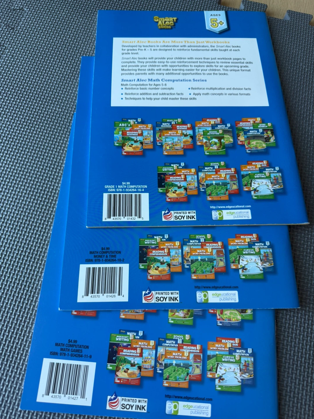 Set of 3 Smart Alec Educational Math Workbooks - photo 2