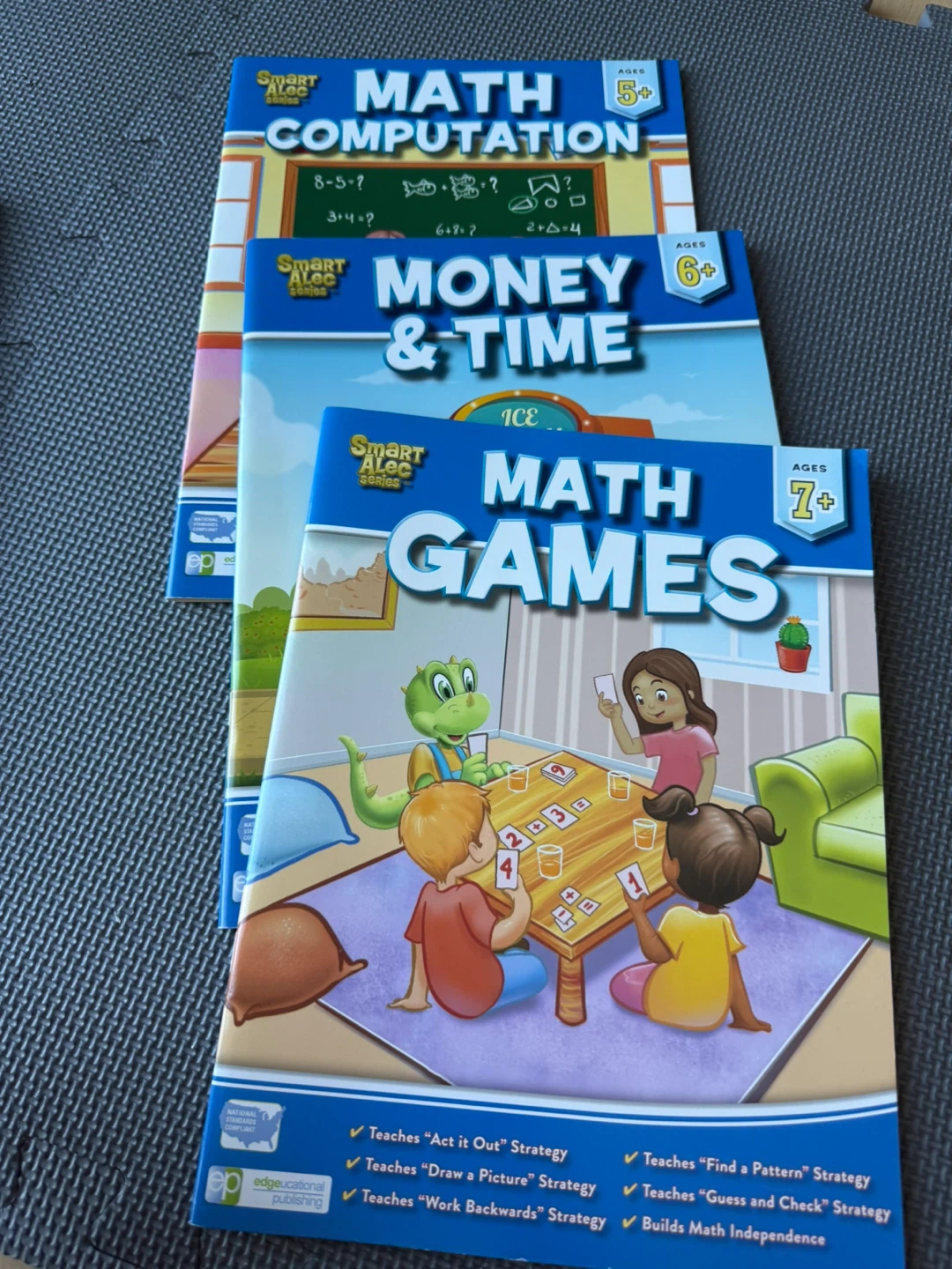 Set of 3 Smart Alec Educational Math Workbooks