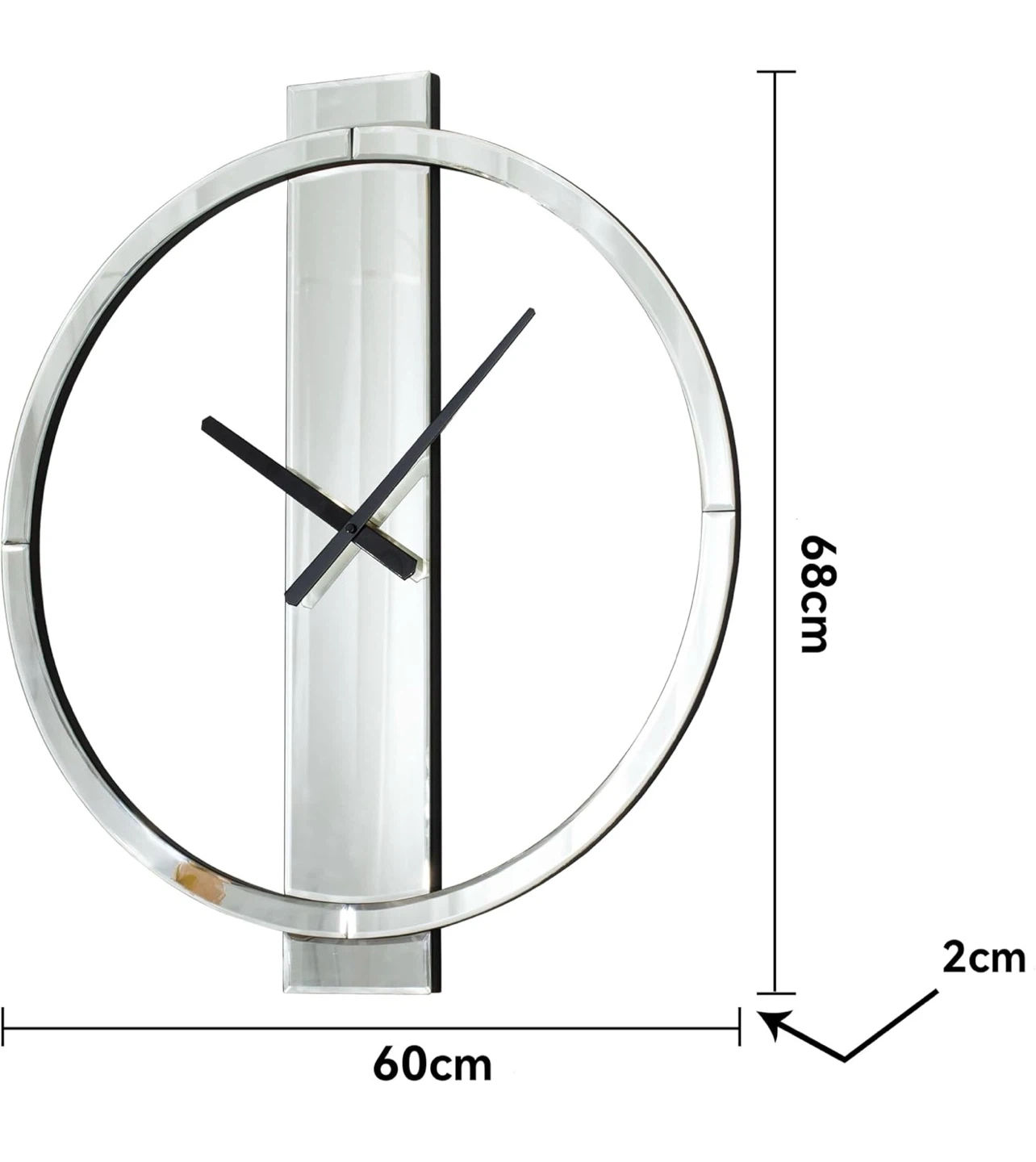 SHYFOY Modern Mirrored Wall Clock 60CM - photo 2