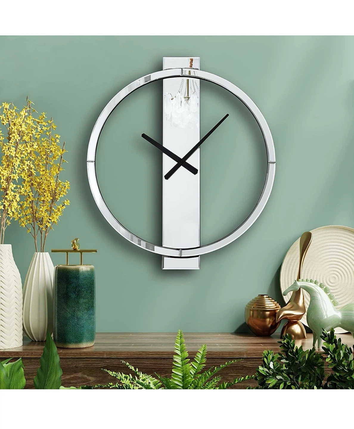 SHYFOY Modern Mirrored Wall Clock 60CM - photo 4