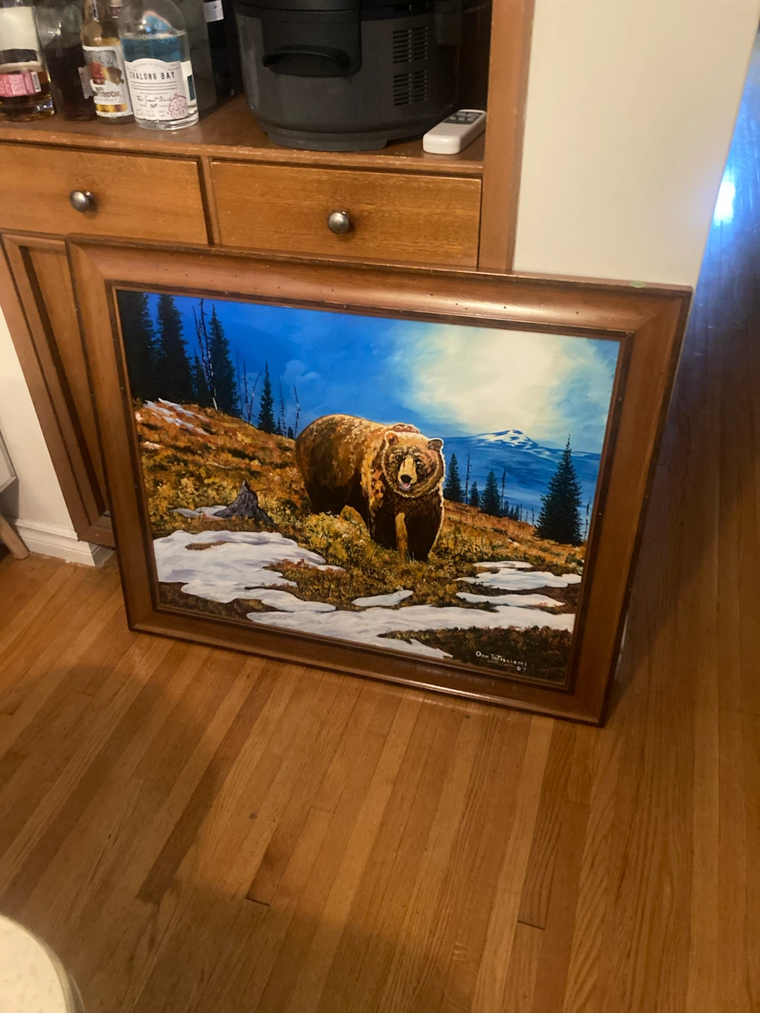Bear in a Mountain Landscape