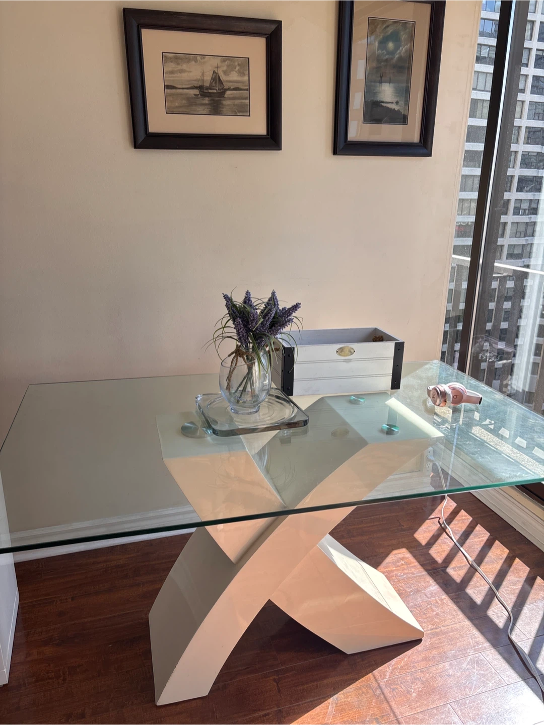 Glass Top Dining Table