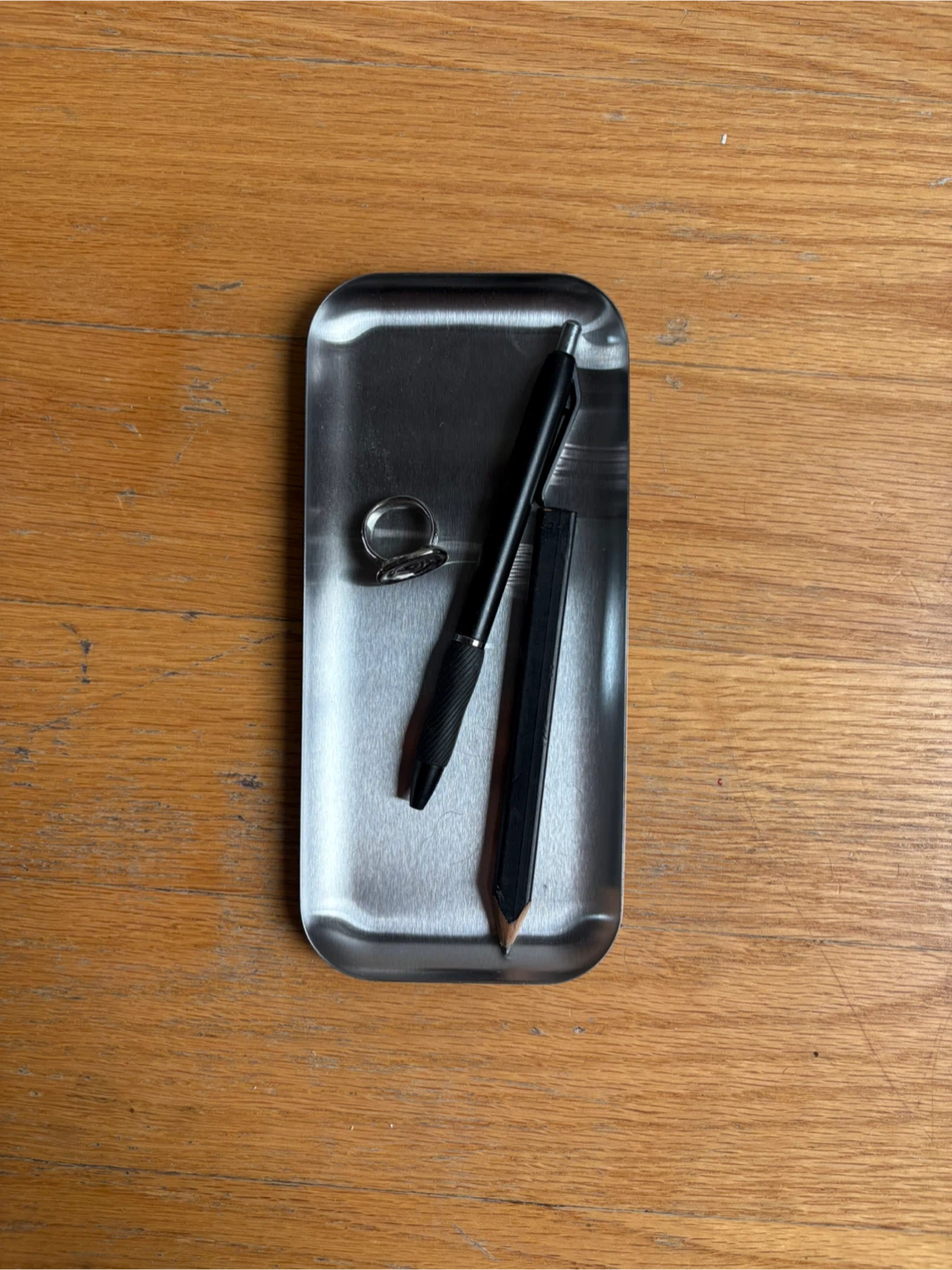 Set of 4 MUJI Stainless Steel Pen Trays