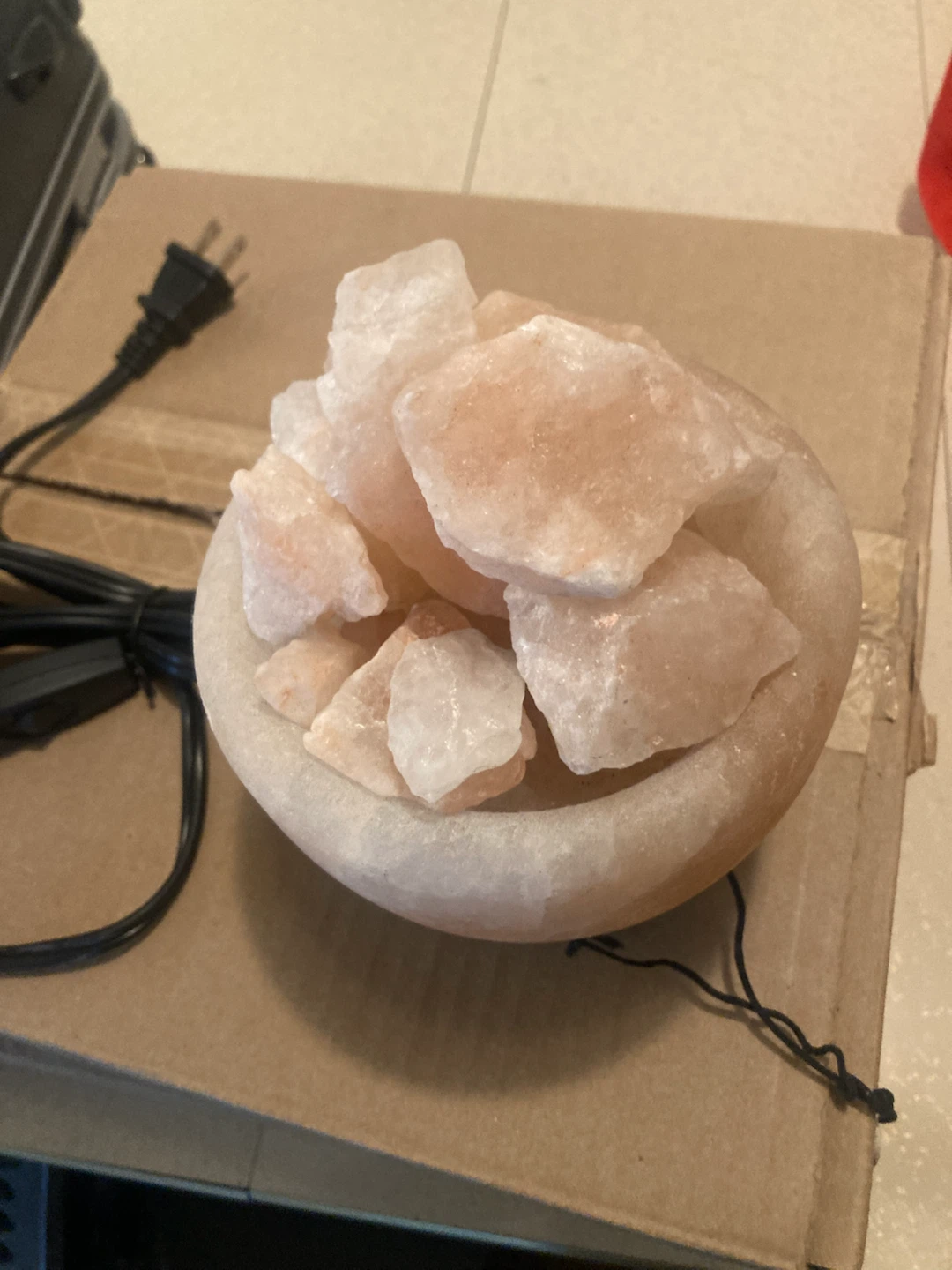 Himalayan Salt Bowl Lamp - photo 2