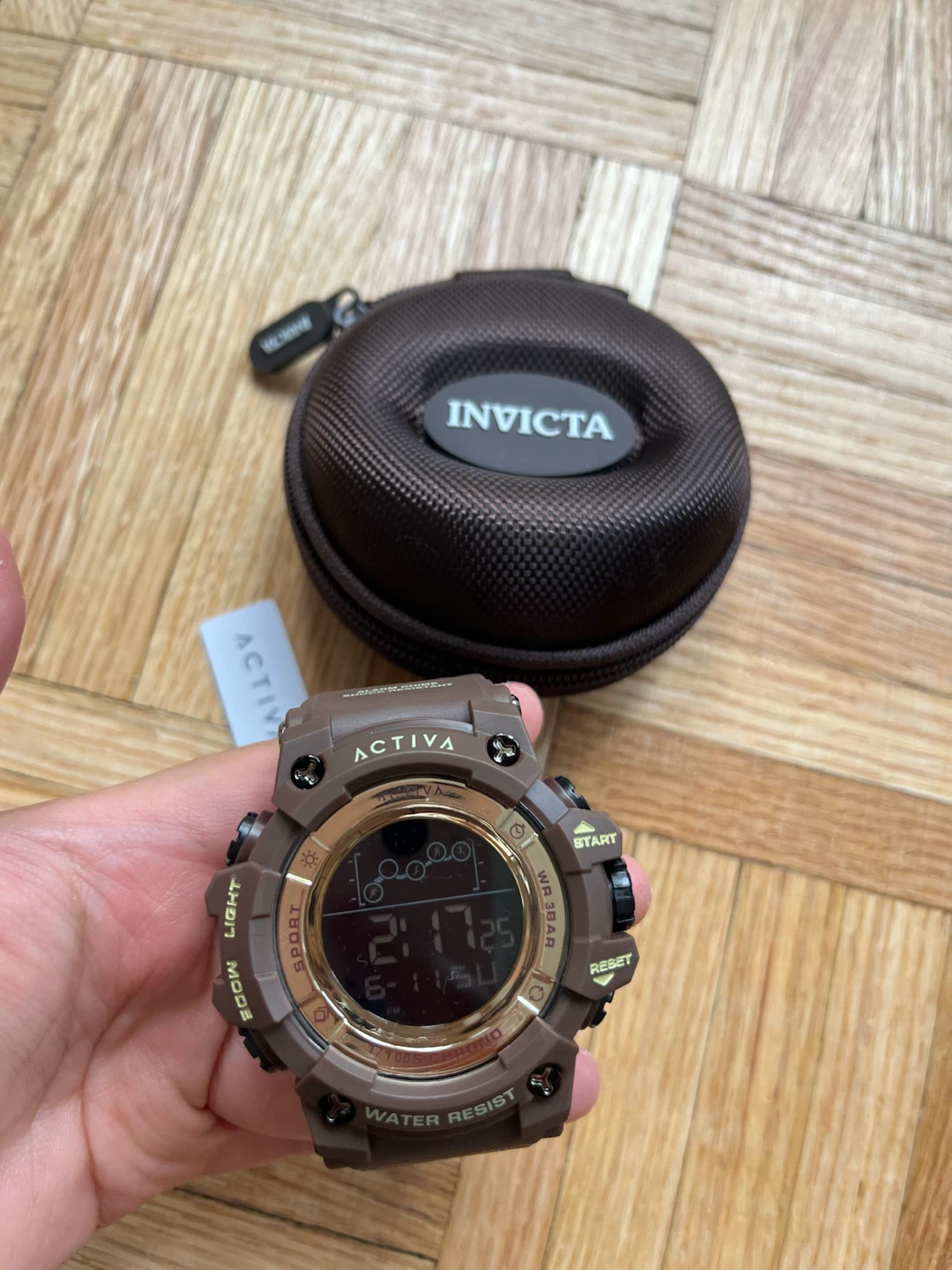 NEW Activa by Invicta Brown Digital Sport Watch