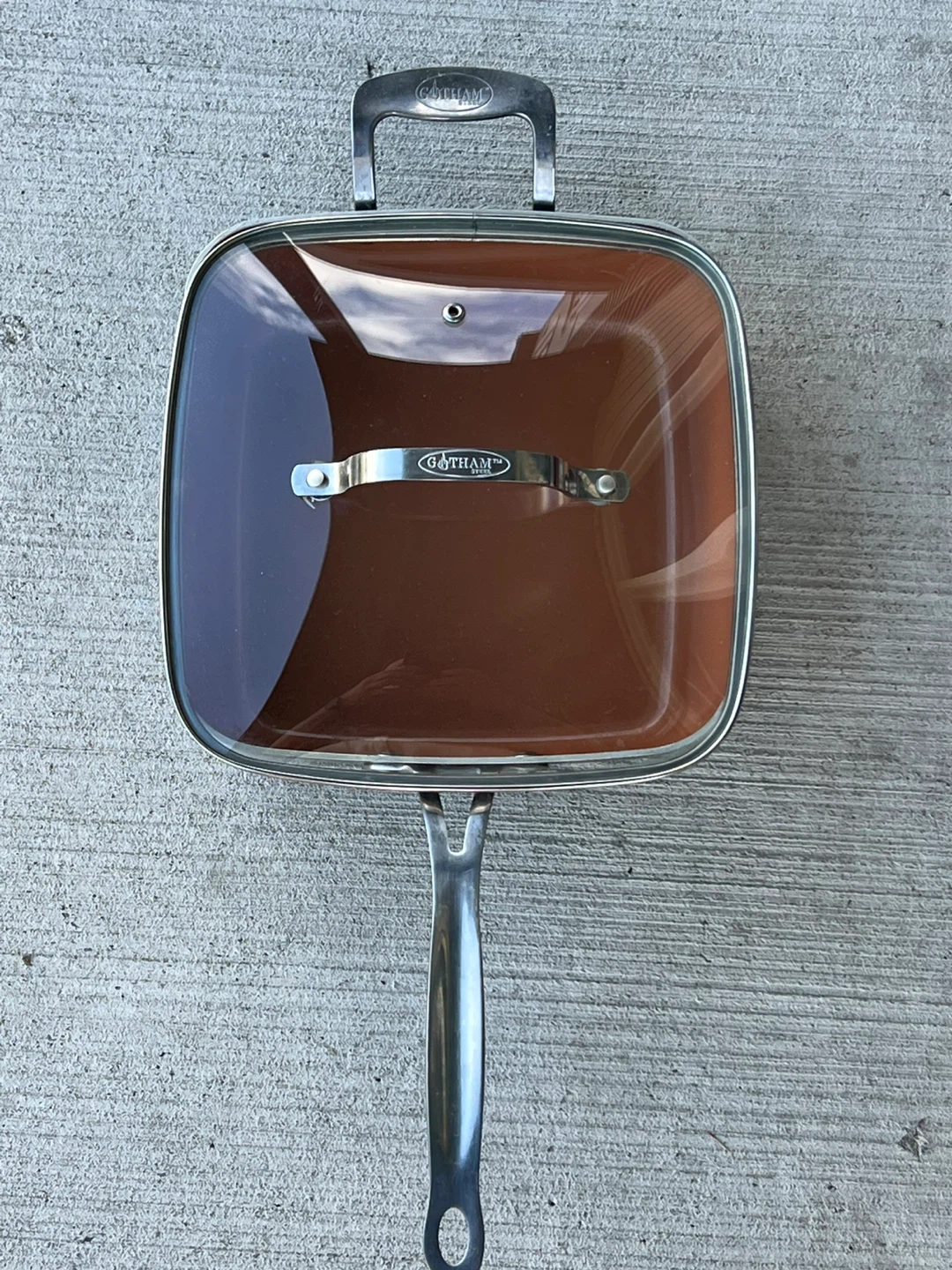 Gotham Steel Copper Pan with Lid