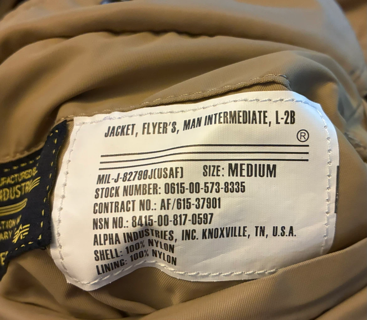 Rare Reversible Alpha Industries L-2B Bomber Jacket – Men’s Med - photo 4
