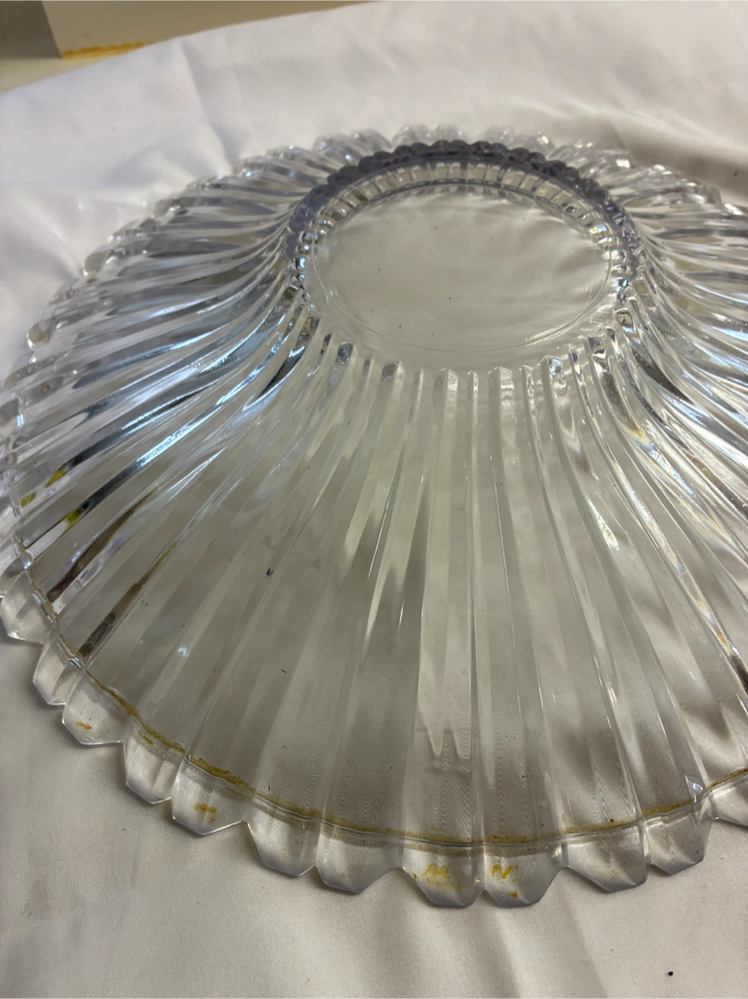 Clear Glass Fluted Serving Bowl - photo 3