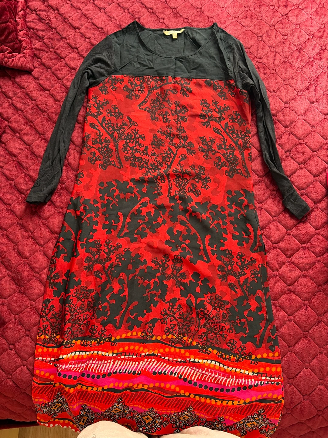 Joules long sleeve patterned tunic