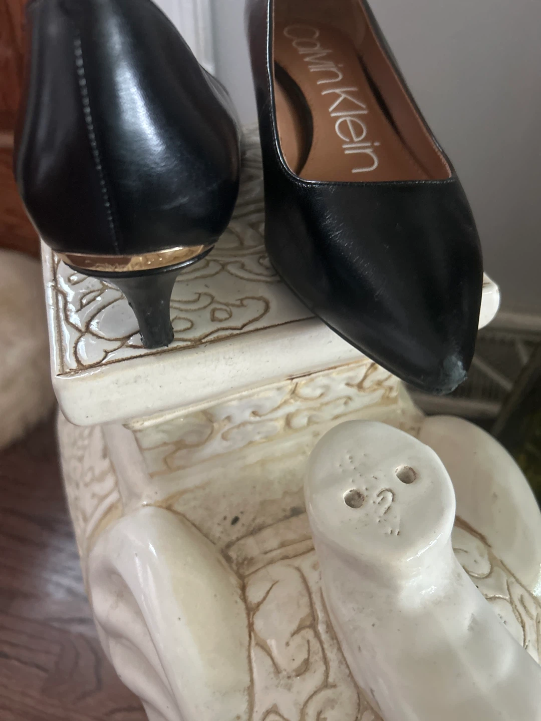 Calvin Klein Black Leather Heels - photo 2