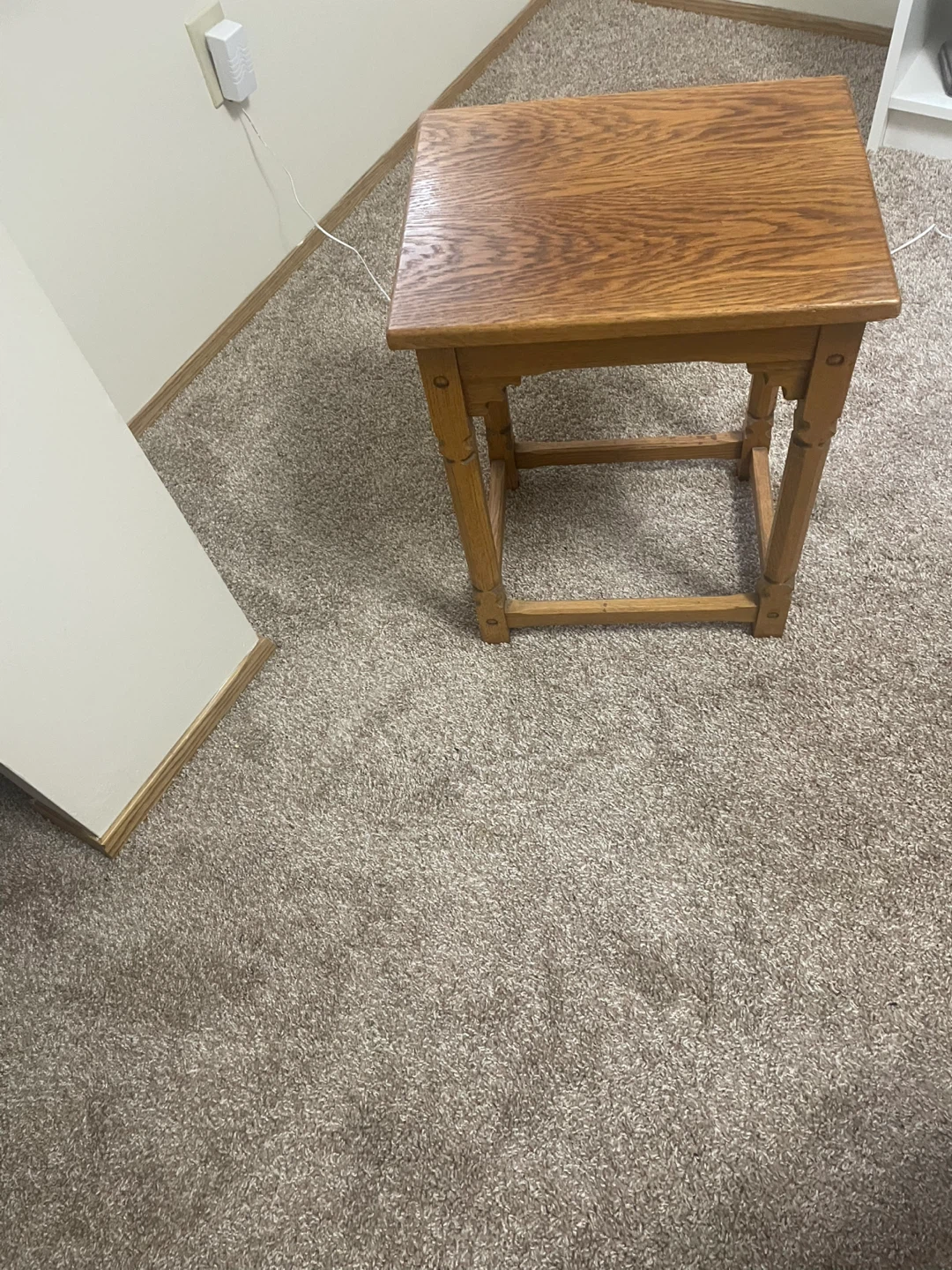 Oak Coffee Table and oak two side tables - photo 2