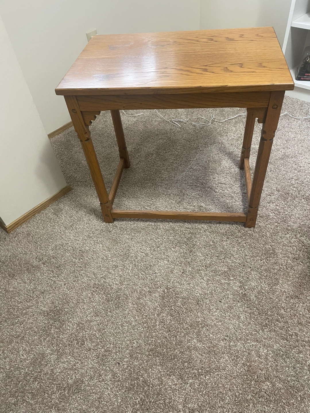 Oak Coffee Table and oak two side tables - photo 3