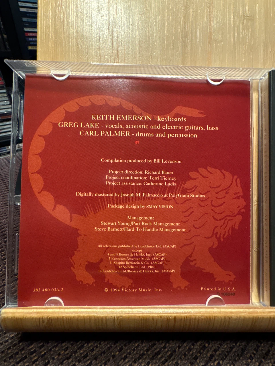 The Best of Emerson, Lake & Palmer CD - photo 3