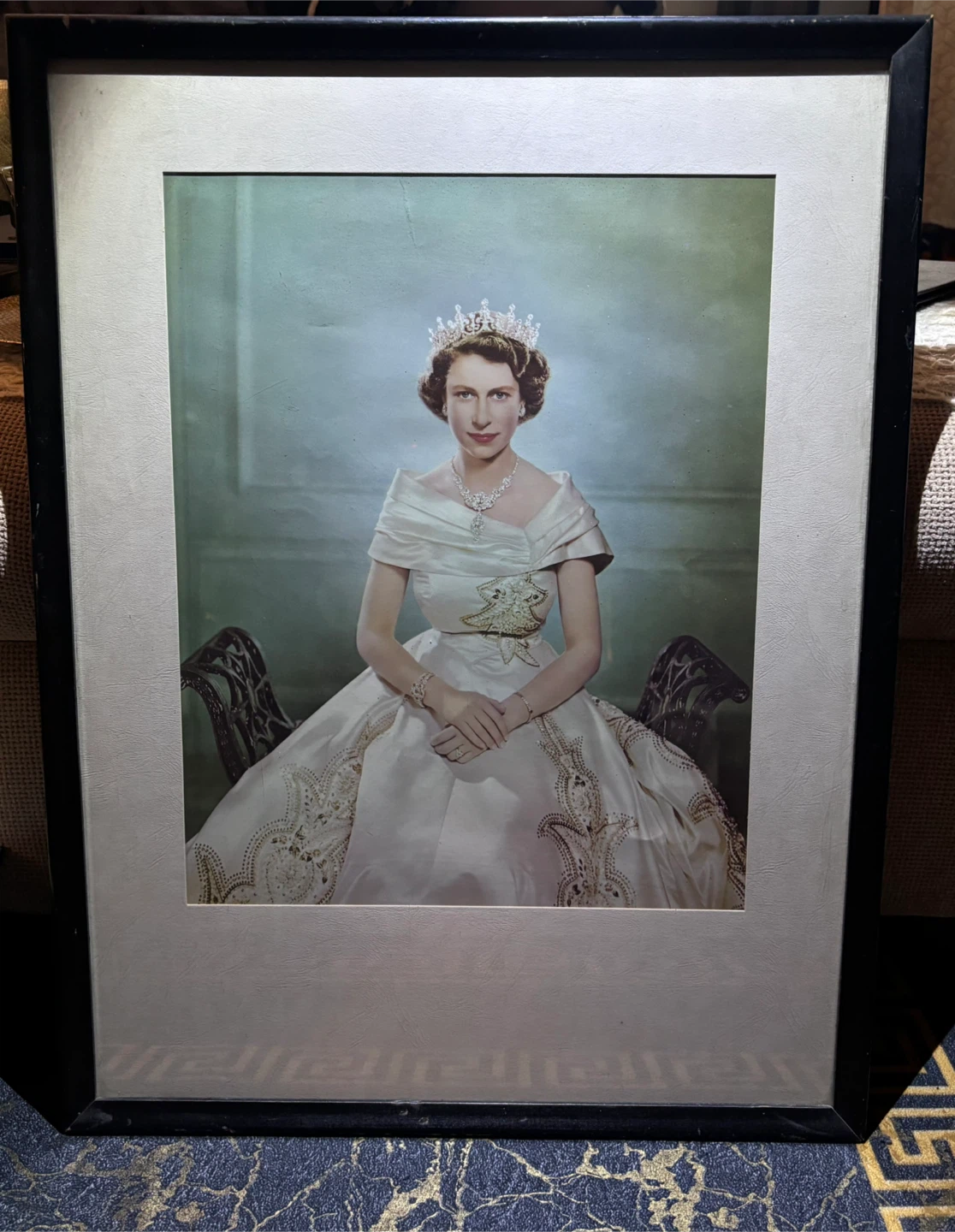Classic 1951 color portrait of then-Princess Elizabeth