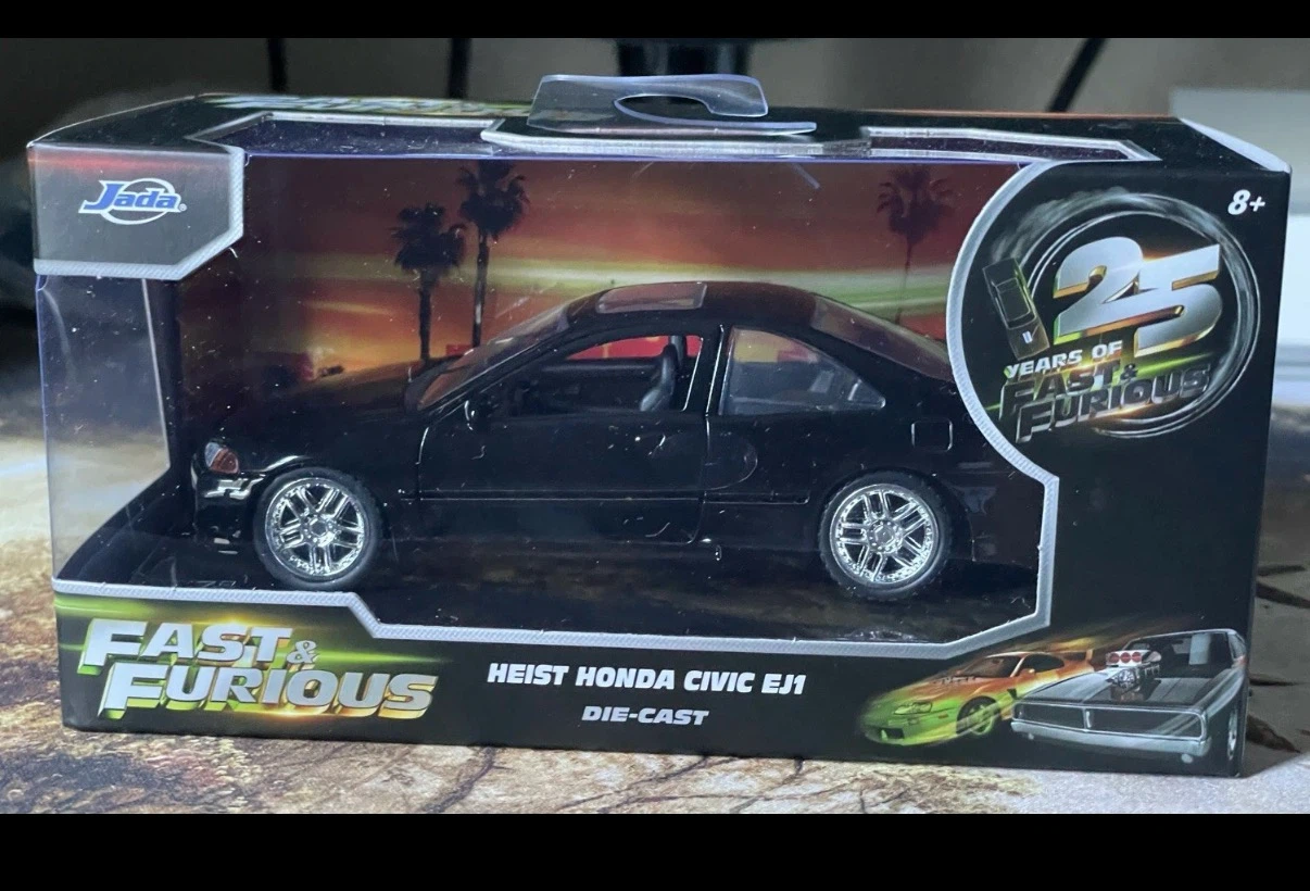 Jada Fast & Furious Heist Honda Civic 1993 Black Diecast