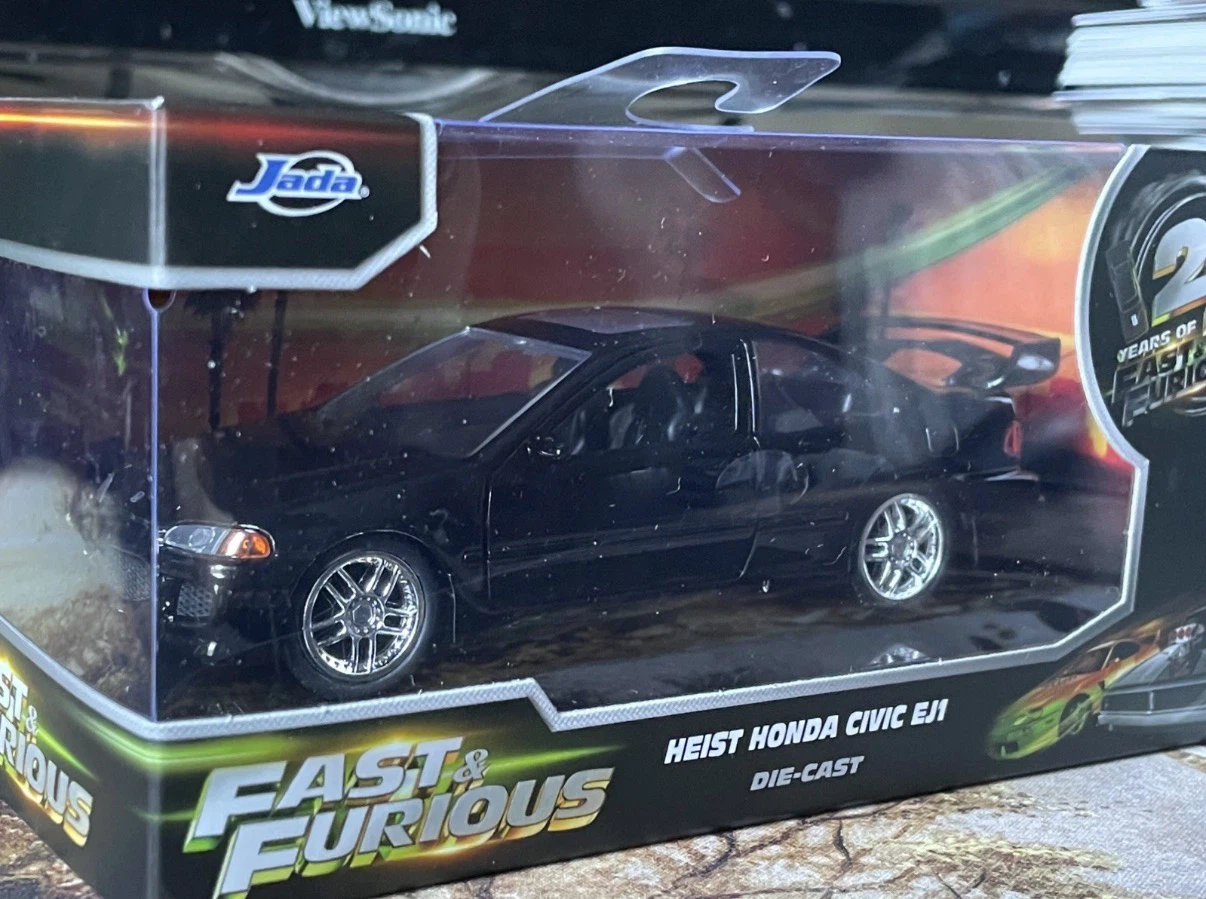 Jada Fast & Furious Heist Honda Civic 1993 Black Diecast - photo 2