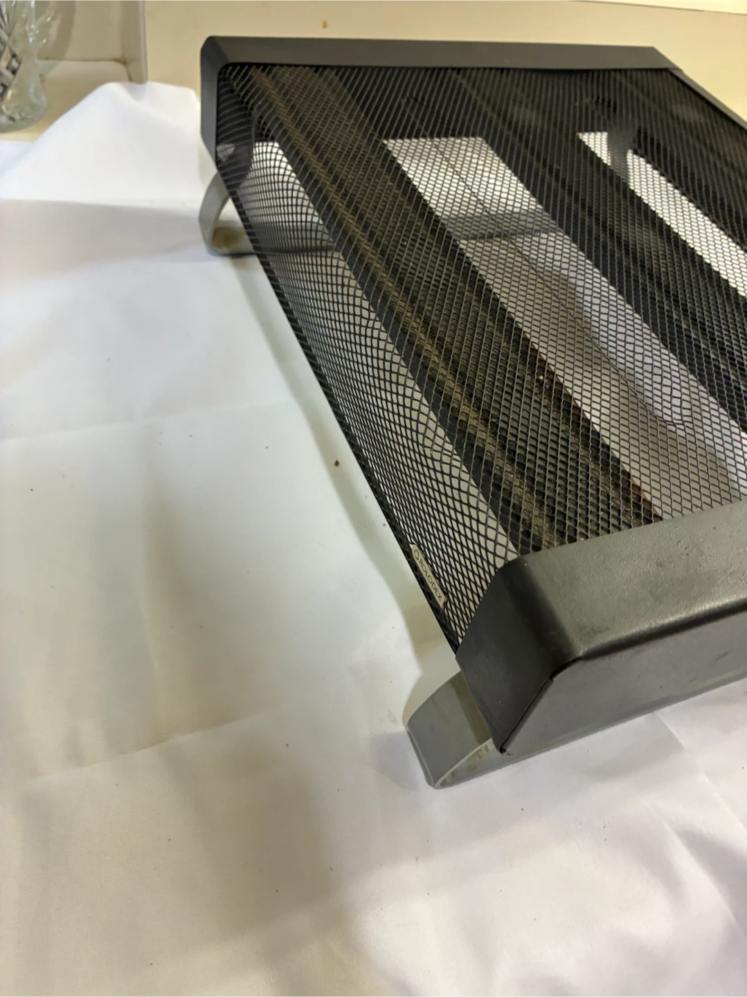 Black Metal Mesh Monitor Stand - photo 3