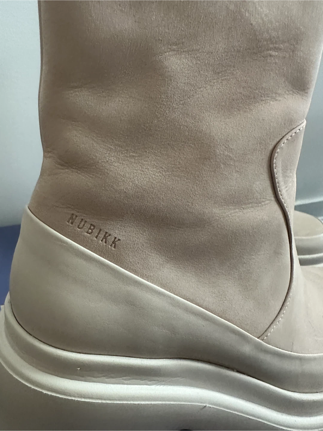 Nubikk Platform Boots Beige Size 37 - photo 4