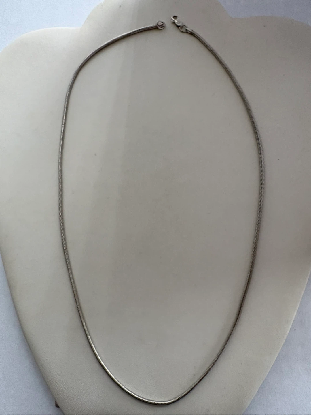 Sterling Silver snake chain necklace 18”
