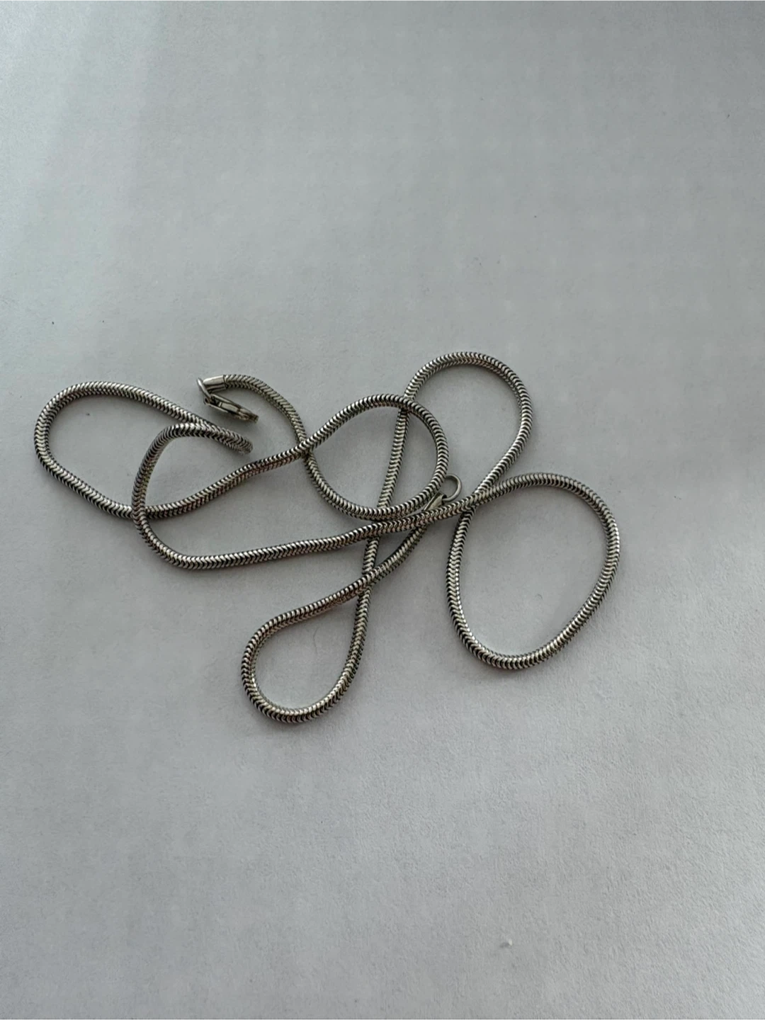 Sterling Silver snake chain necklace 18” - photo 2