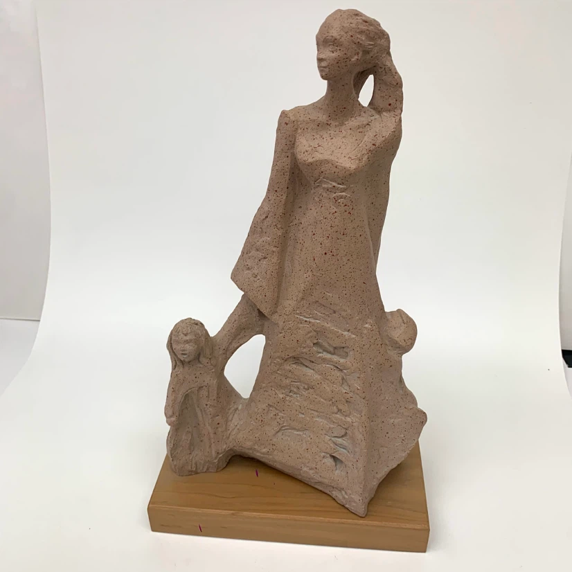 Sculpture of a mother and child