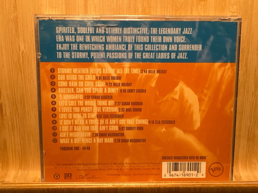 Verve Records Great Ladies of Jazz CD - photo 5