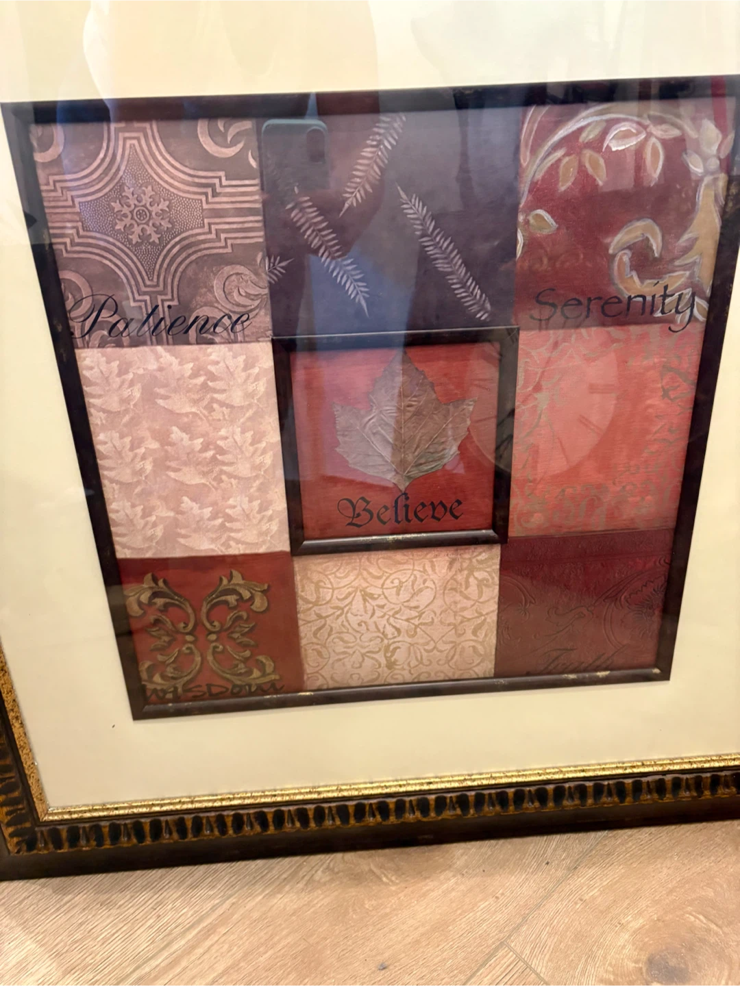 Large Framed Wall Art Set with Clock! - photo 3