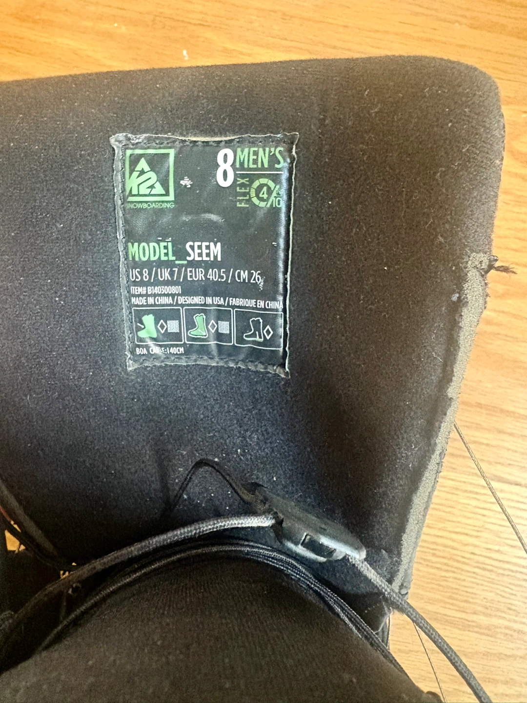 K2 Snowboarding Boots Size 8 US M - photo 3