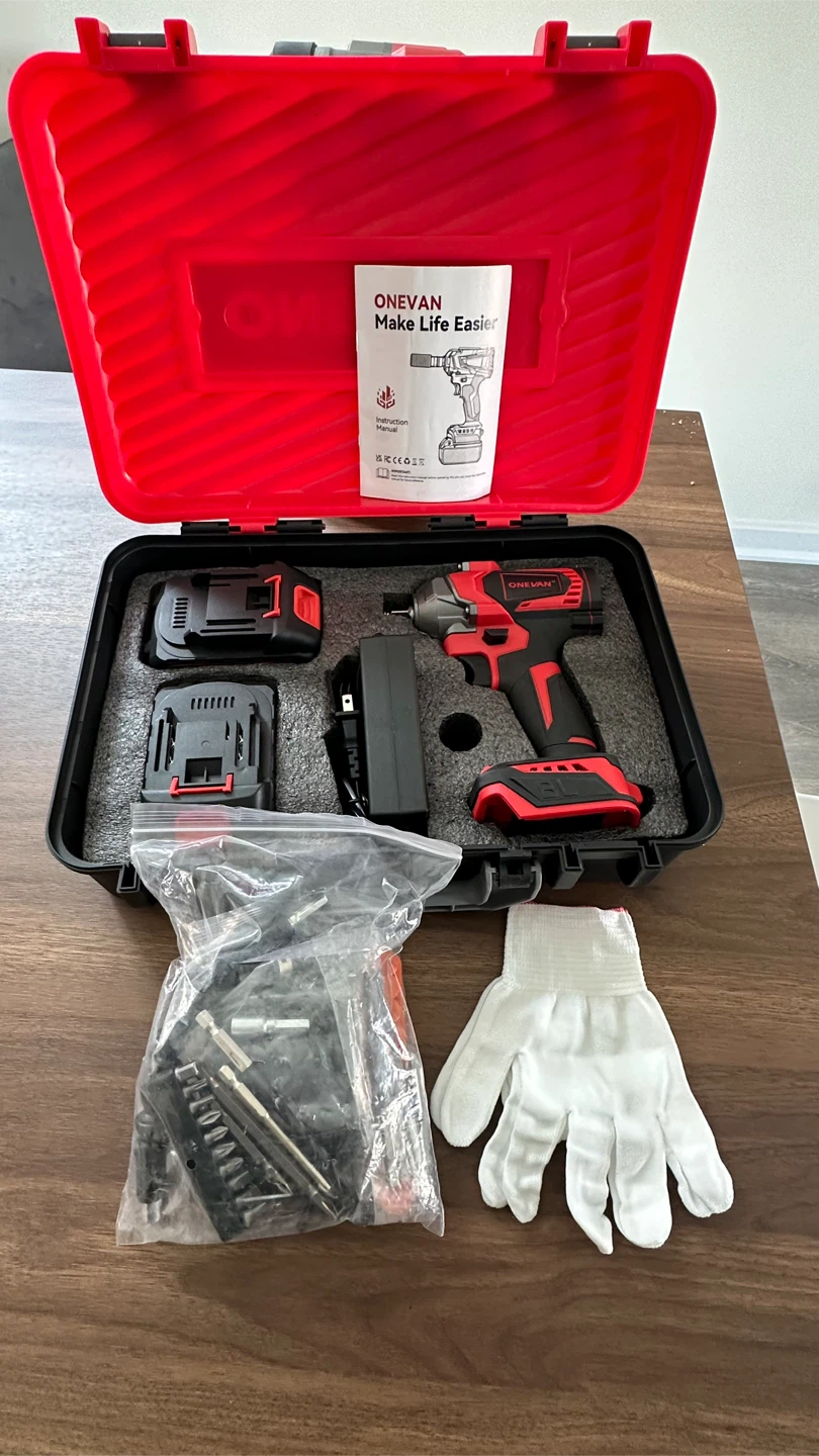 Onevan Cordless Impact Wrench Set - photo 2