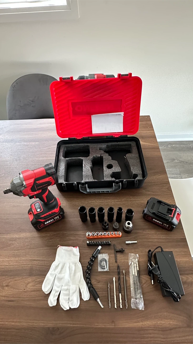 Onevan Cordless Impact Wrench Set - photo 4