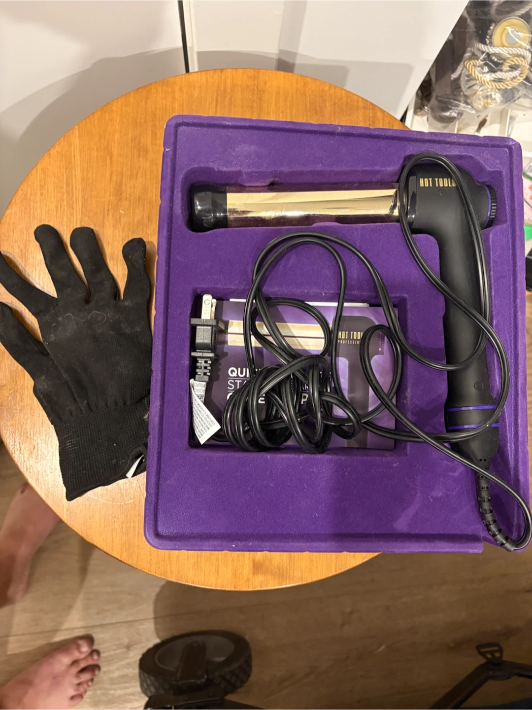 Professional Curlbar Curling Iron 24K Gold