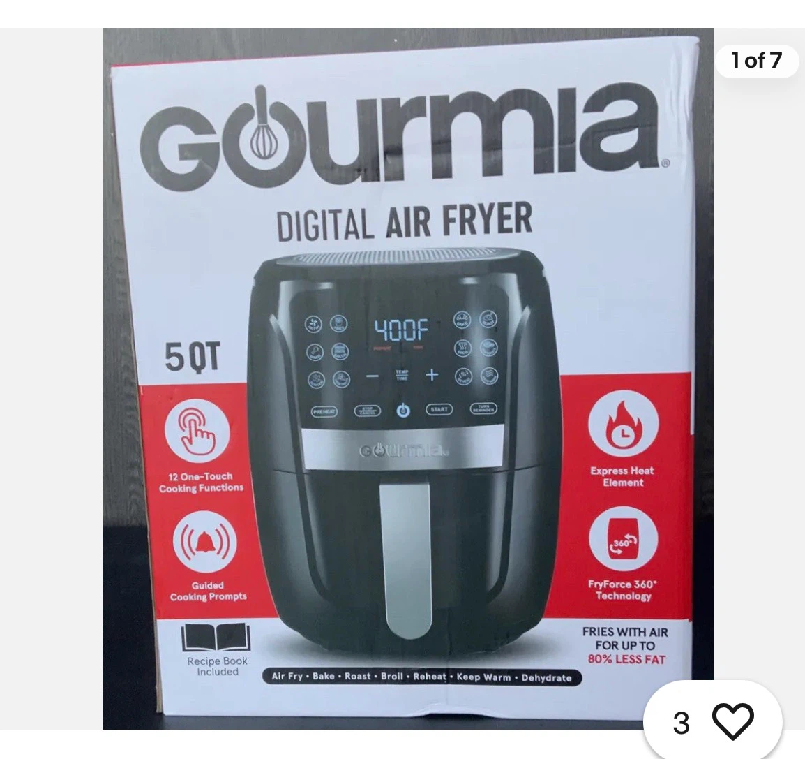 Gourmia 5qt Digital Air Fryer