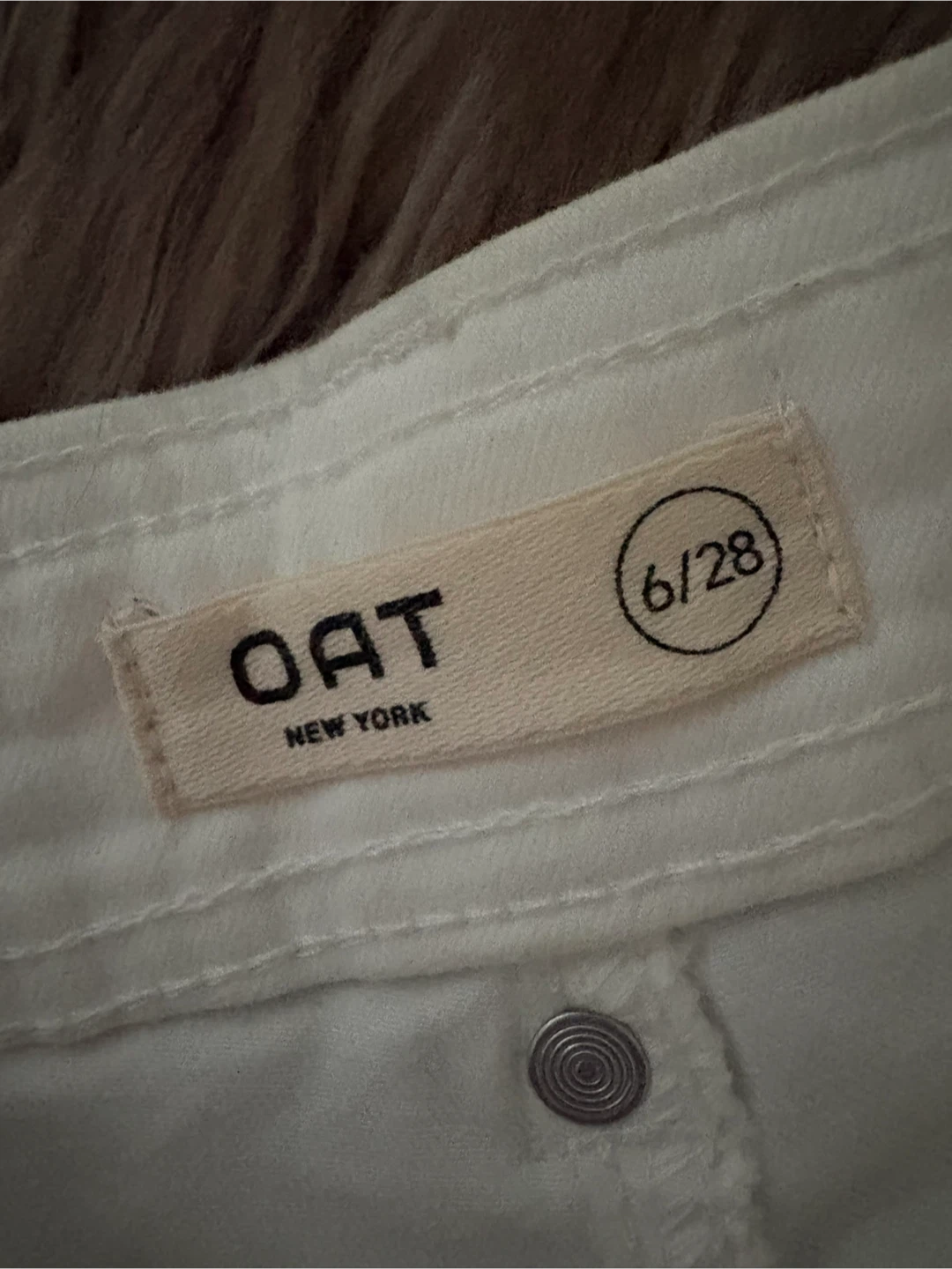 OAT New York Off White Jeans Size 5/6 - photo 2