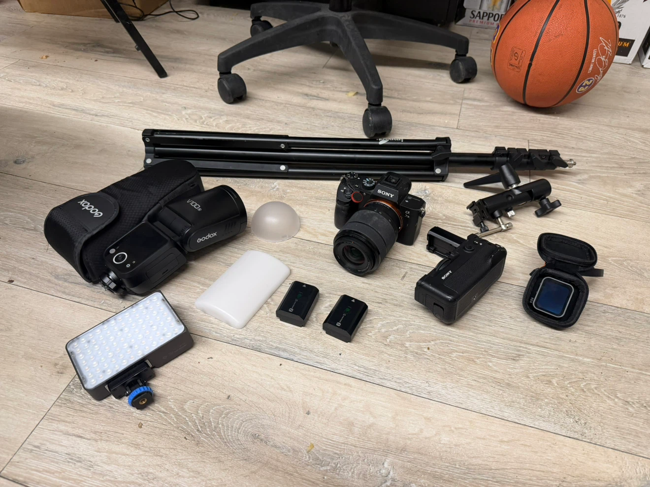 Sony A7 III Camera Setup with Accessories