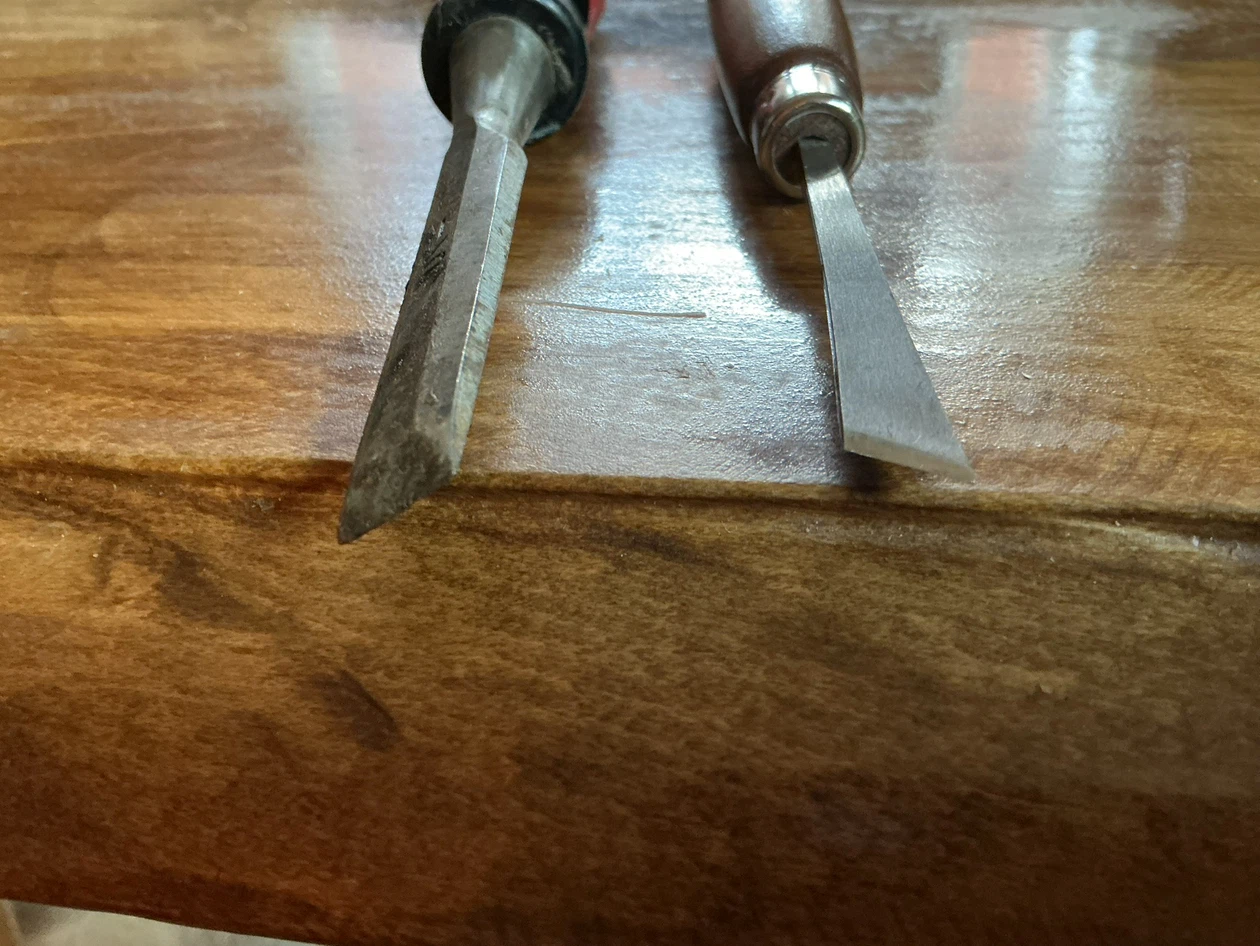 Two Woodworking Chisels - photo 5