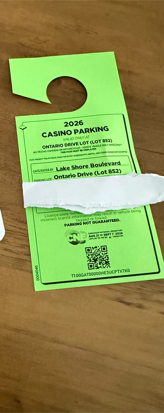 Cne parking pass