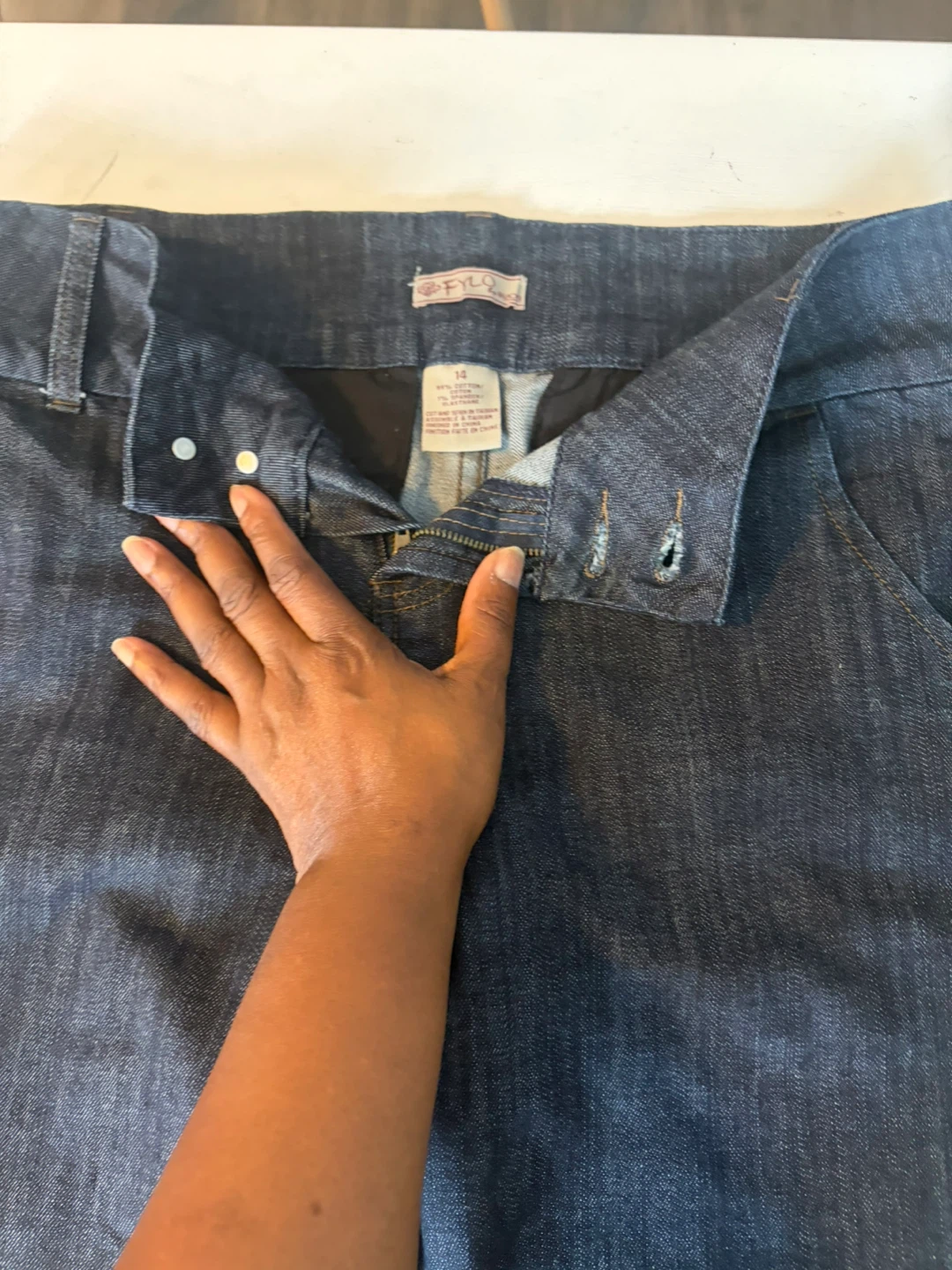 Fyld Denim Jean Shorts Size 14