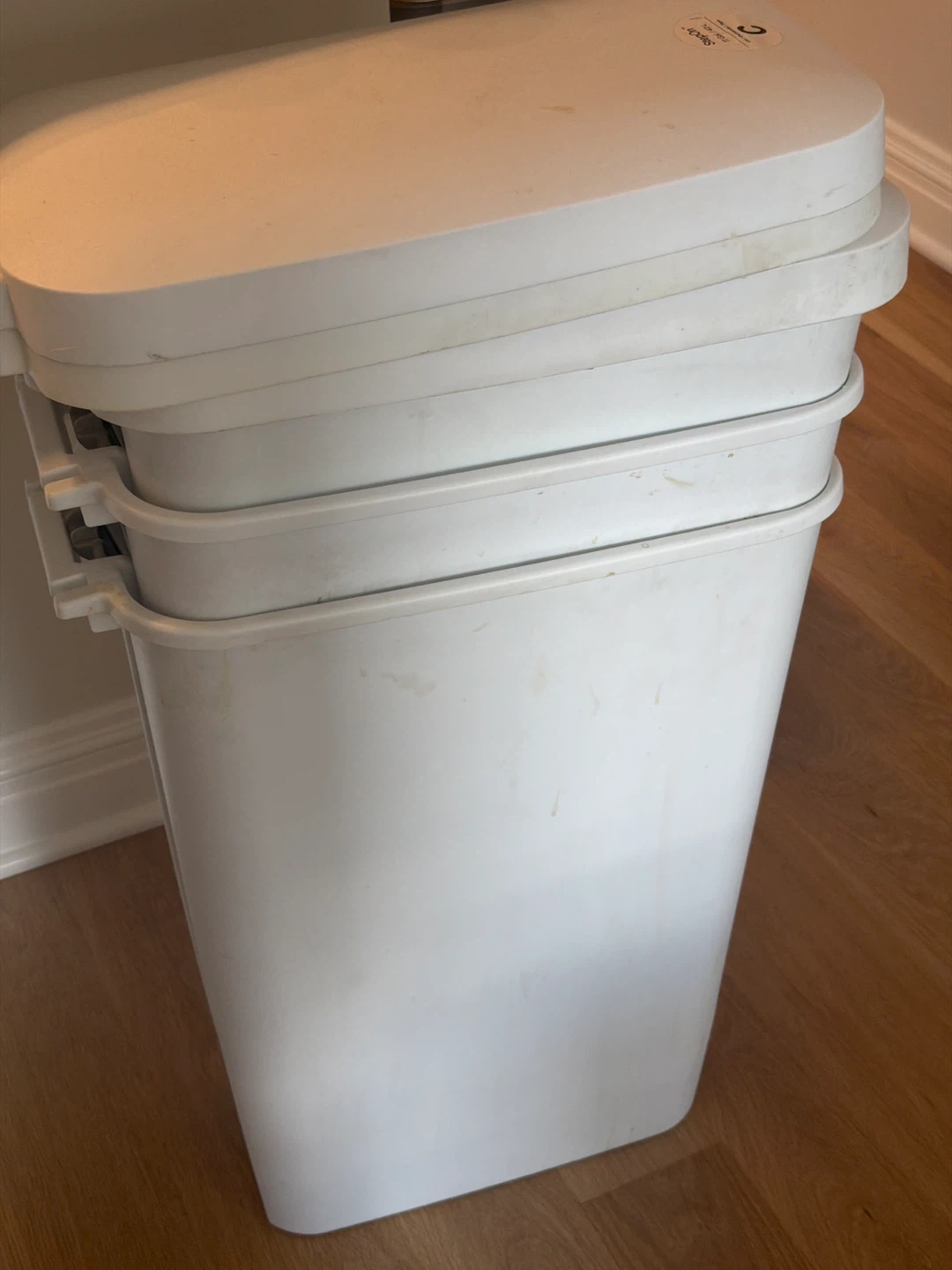 Pack of 3 Brightroom 11 Gallon Step-On Trash Can
