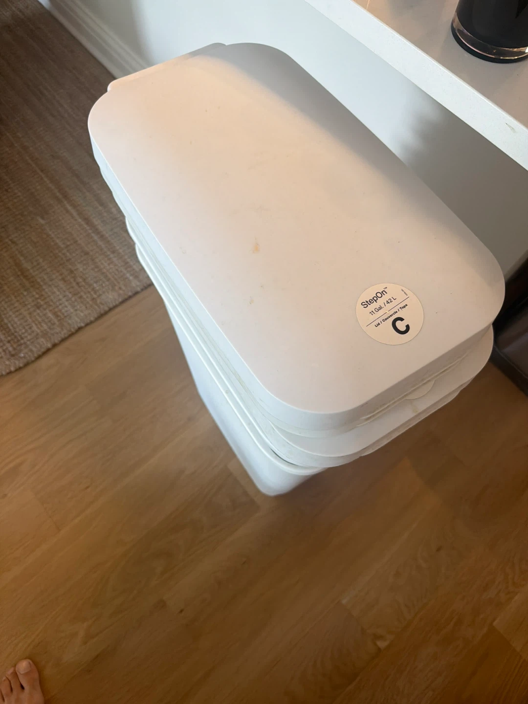 Pack of 3 Brightroom 11 Gallon Step-On Trash Can - photo 4