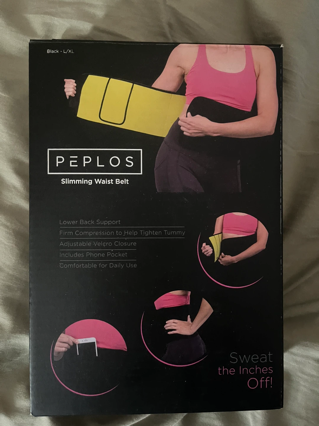 Peplos Slimming Waist Belt Black L/XL