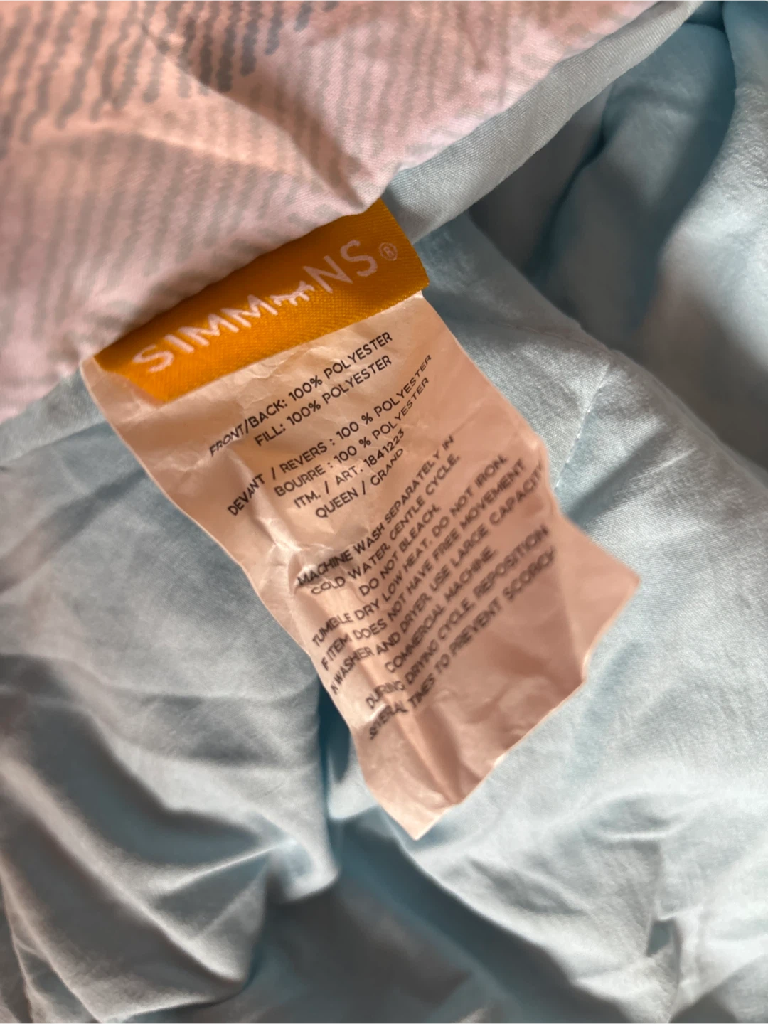 NWOT Simmons Duvet/Comforter Queen - photo 2