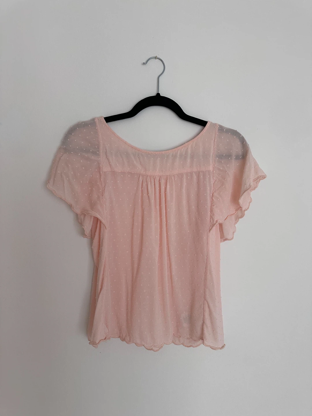 Pink Swiss Dot Blouse