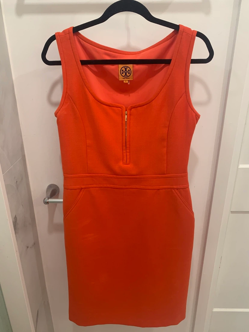 🧡Tory Burch Sleeveless Dress Orange Size 10 🧡