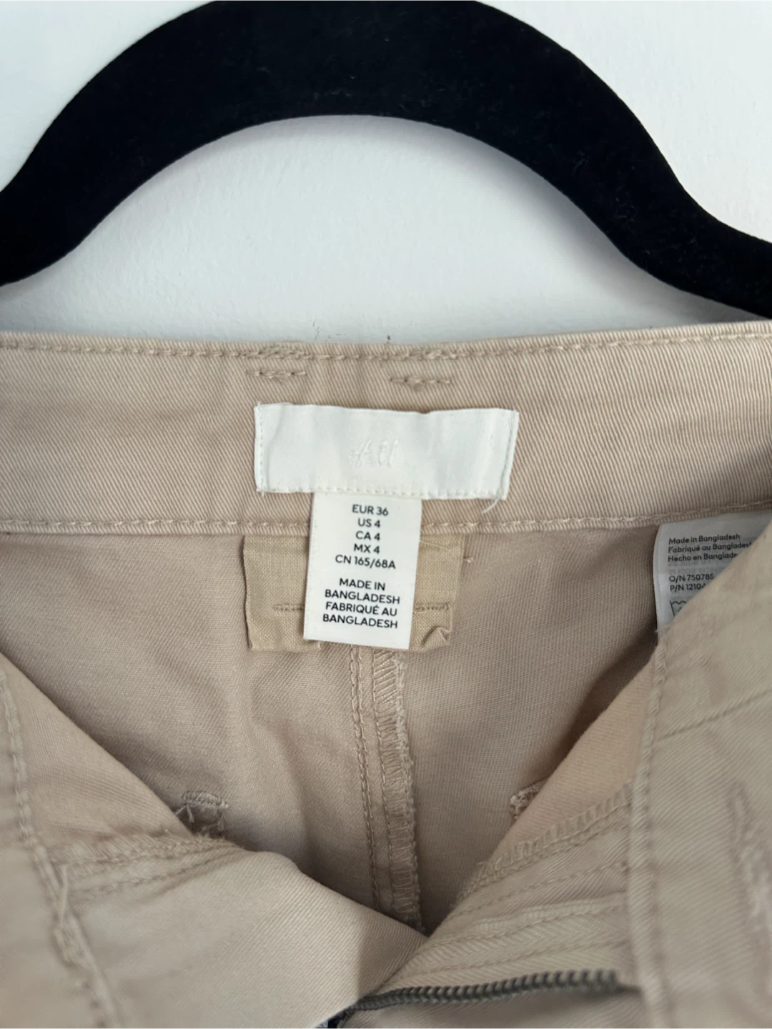 H&M Beige Cargo Pants Size 4 - photo 2