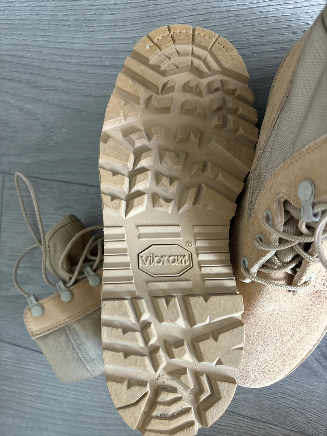 Tan Military Boots Size 6.5 - photo 3