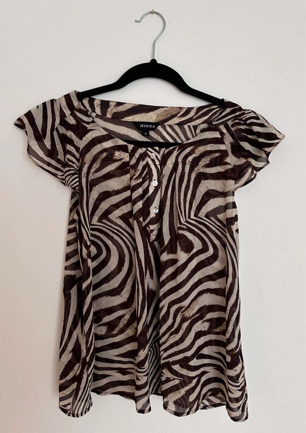 Zebra Print Blouse