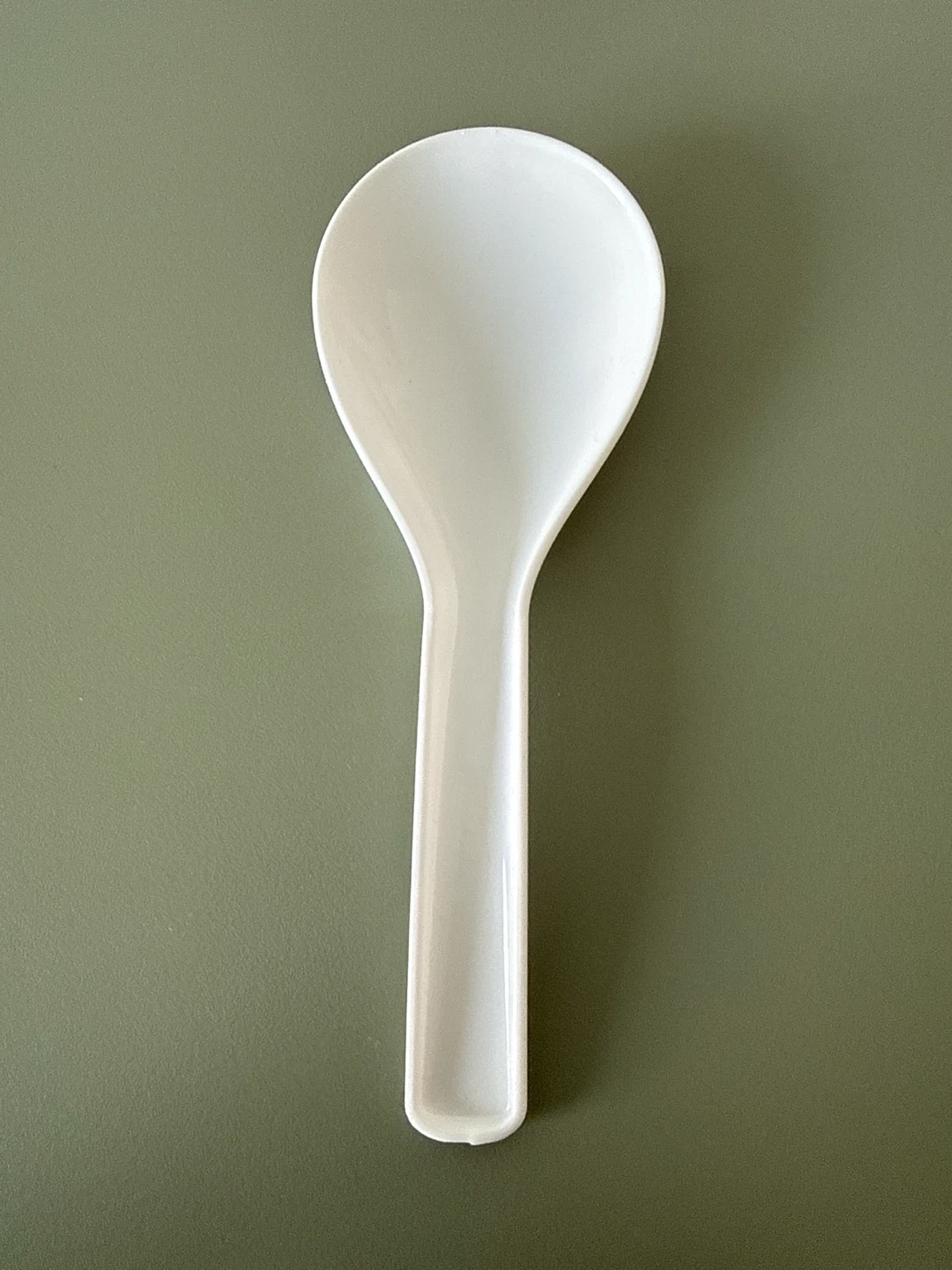 White Plastic Rice Paddle