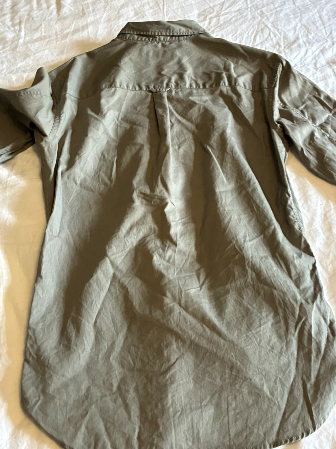 AllSaints Men’s Ramskull Shirt – Sage Grey / Olive – Size XS - photo 4