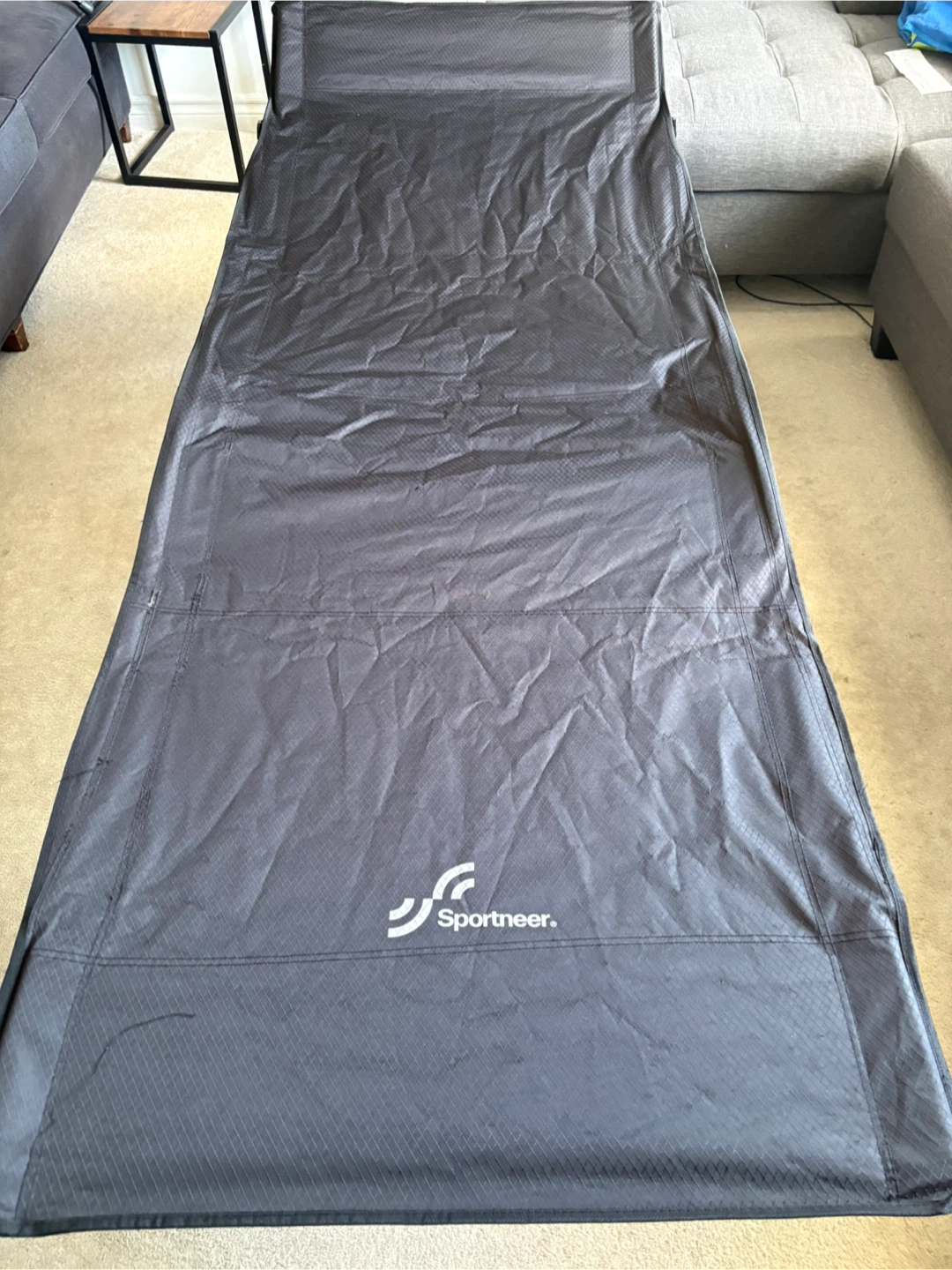 Sportneer Extra Wide Folding Camping Cot with Mattress - photo 2