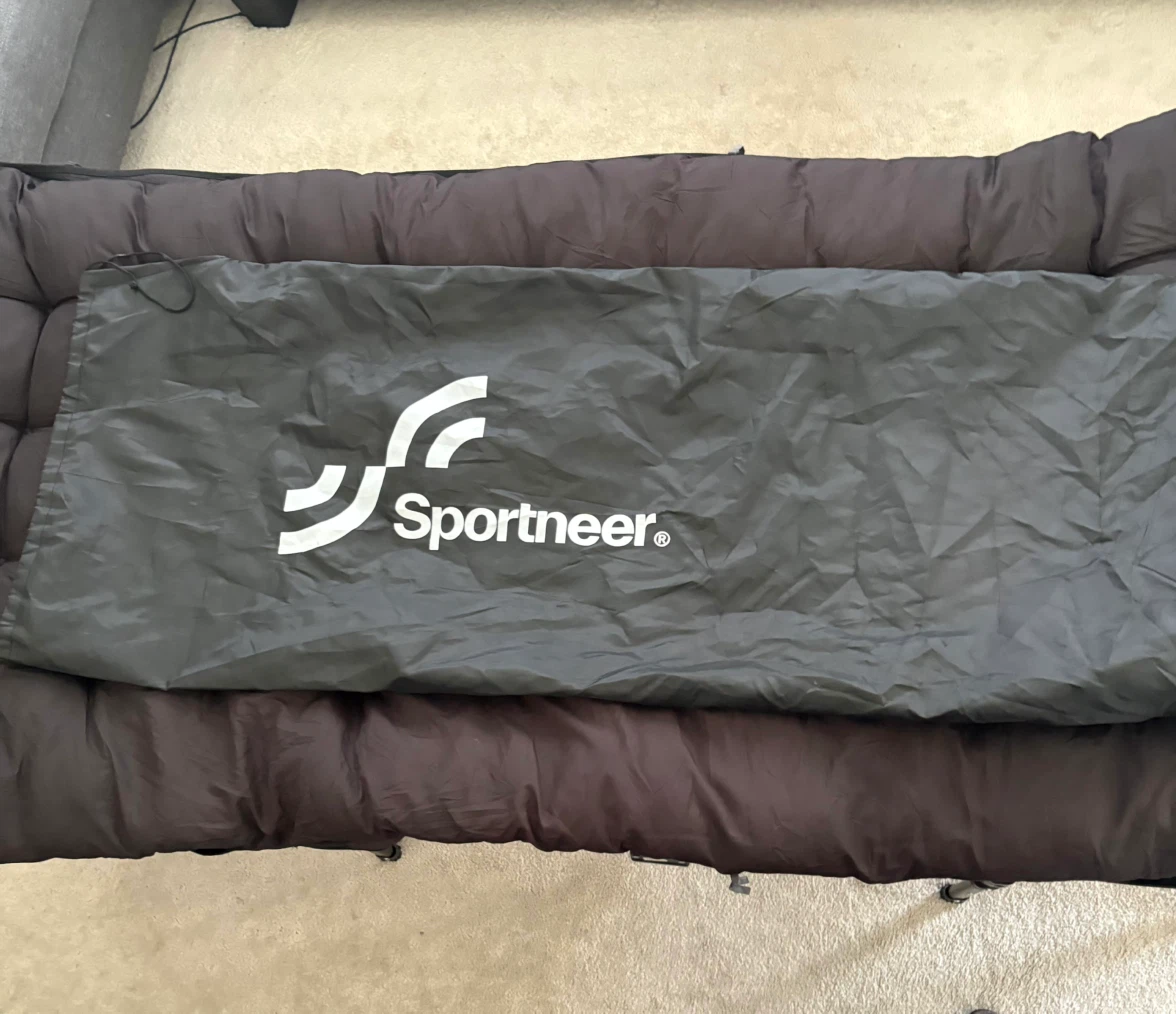 Sportneer Extra Wide Folding Camping Cot with Mattress - photo 4